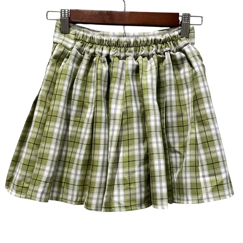 PRINCESS POLLY xx Plaid Check Pleated School Girl Lona Mini Skirt Size XS/S NEW